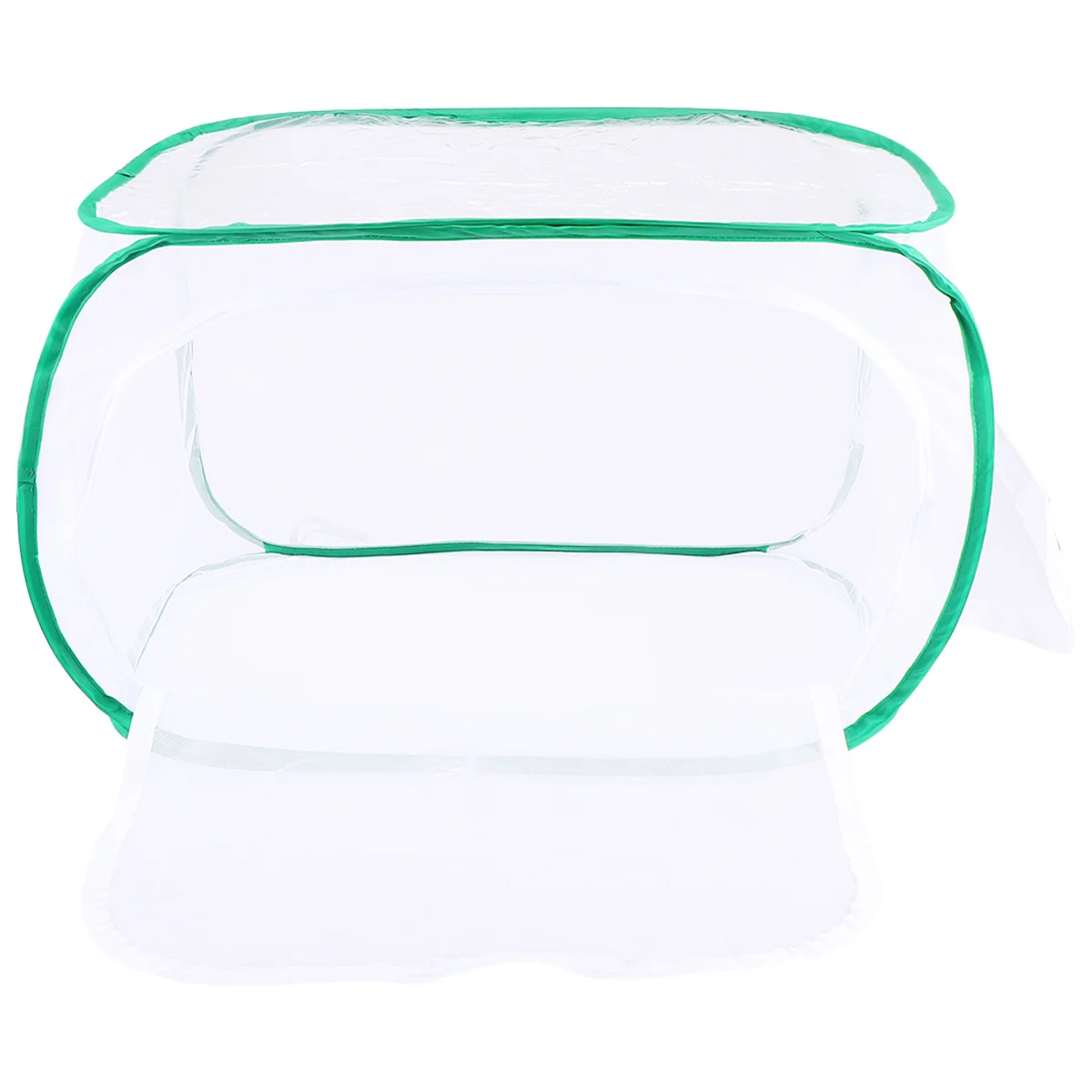 Gaiola de rede à prova de insetos branca 40x40x60cm dobrável casa infantil exploração ao ar livre gaiola com zíper com alça alças casa infantil