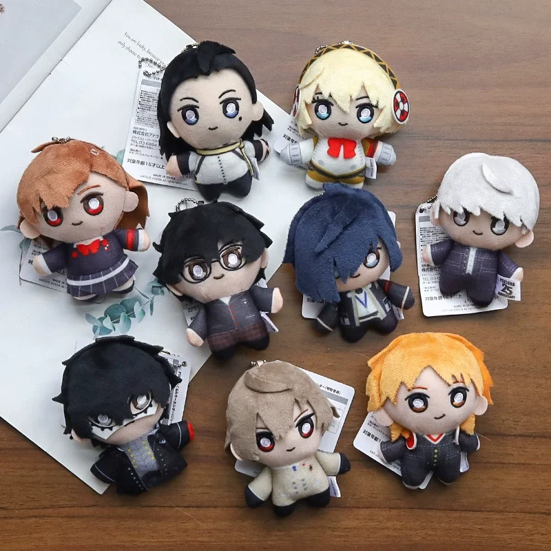 Original Anime PERSONA Amamiya Ren Yuuki Makoto Plush Pendant Doll Q Version Nunu Doll Keychain Cute Pendant Plush Toy Gift