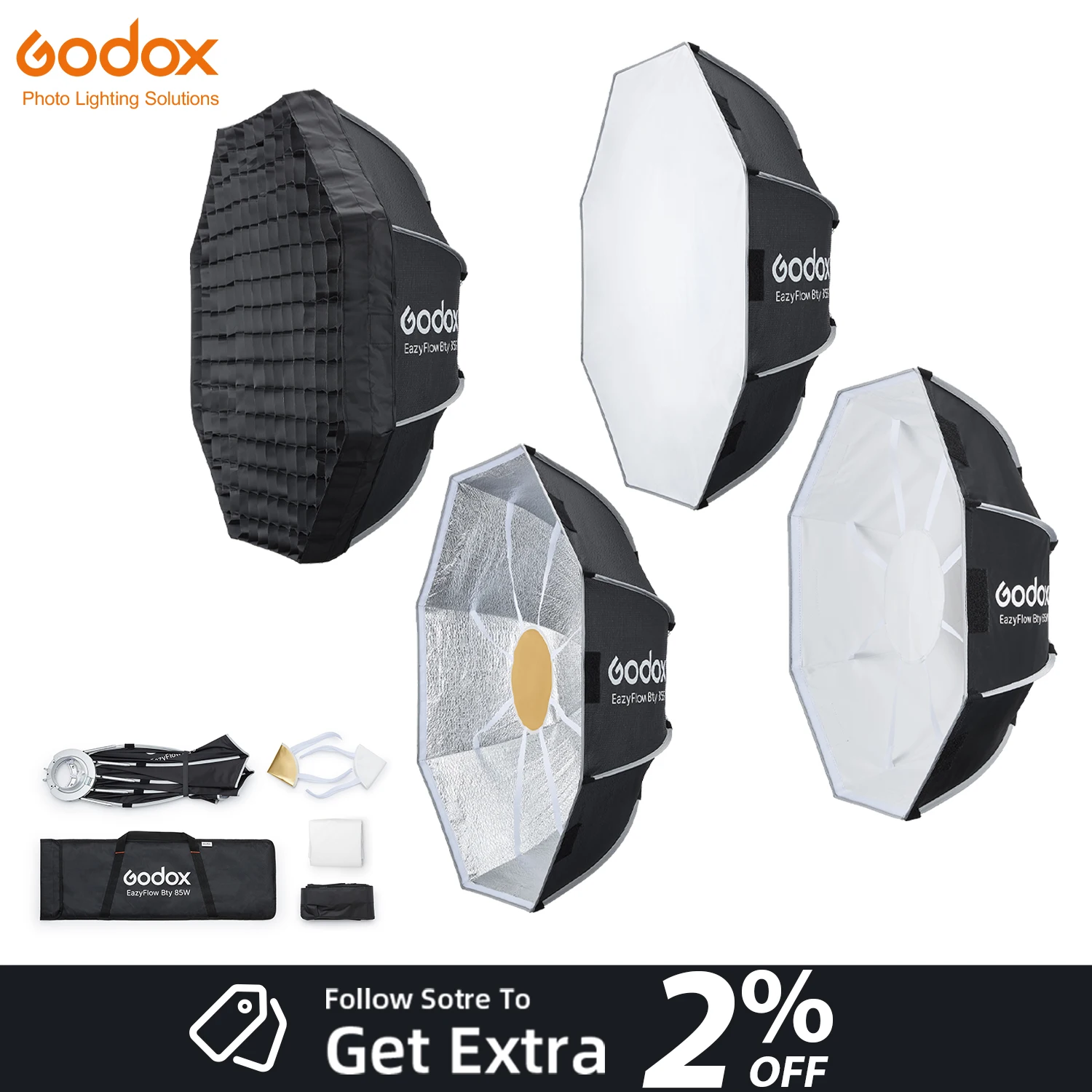 Godox 65cm 85cm EazyFlow Beaut - Photography Lighting Beauty Dish incelemesi ve fiyatı