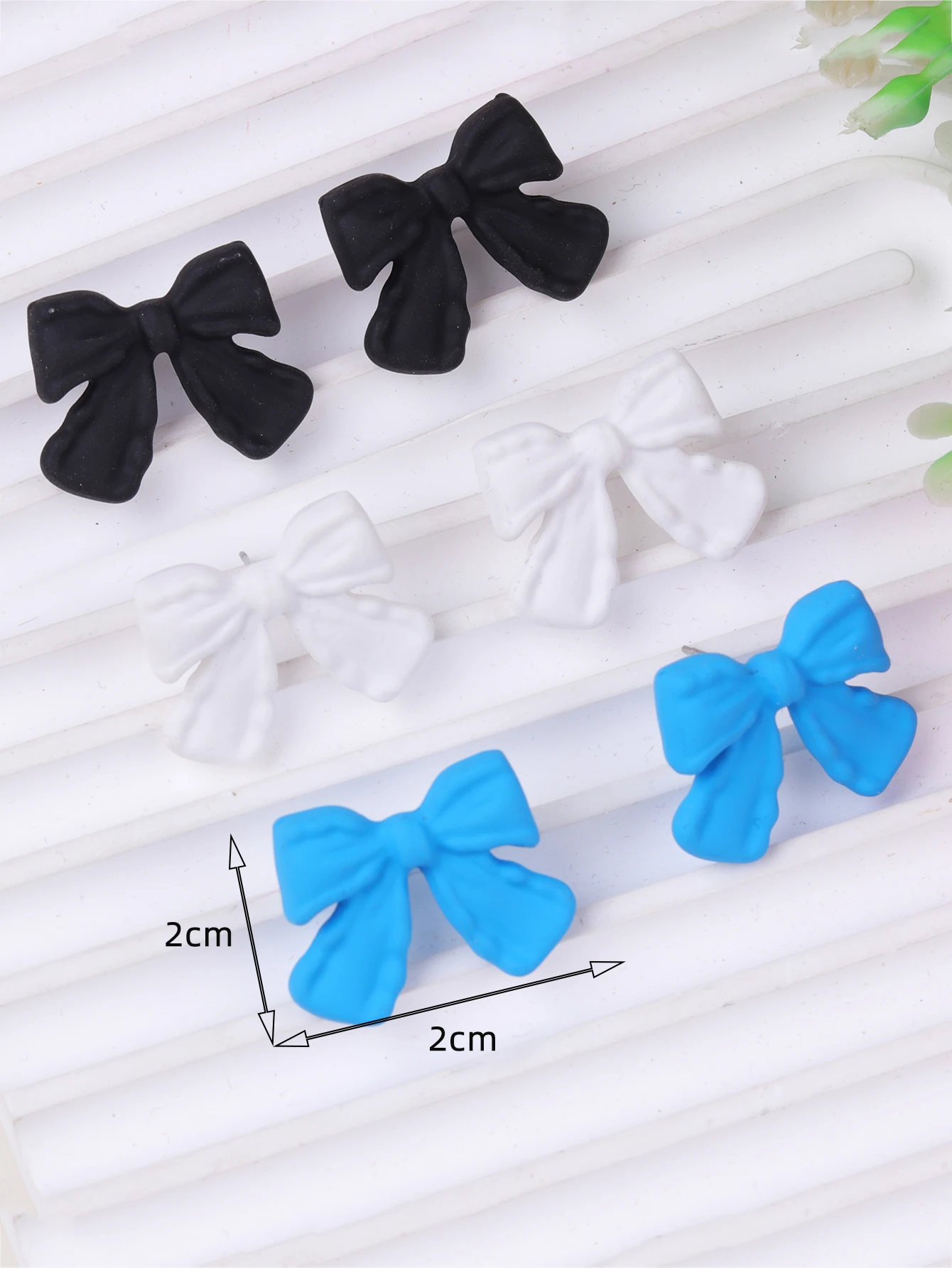 1 Set Of 3 Pairs Sweet And Cool Style Bow Earrings For Women\'S Simple Elegant Ear Accessories Unique Jewelry Gifts