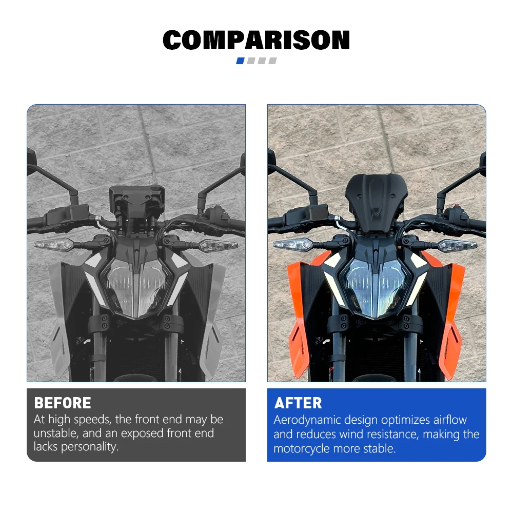 FOR 1290 SUPER DUKE R/R EVO/RR FOR 390 DUKE Accessories Motorcycle Wind Deflector Shield Screen FLY SCREEN Windshield Windscreen