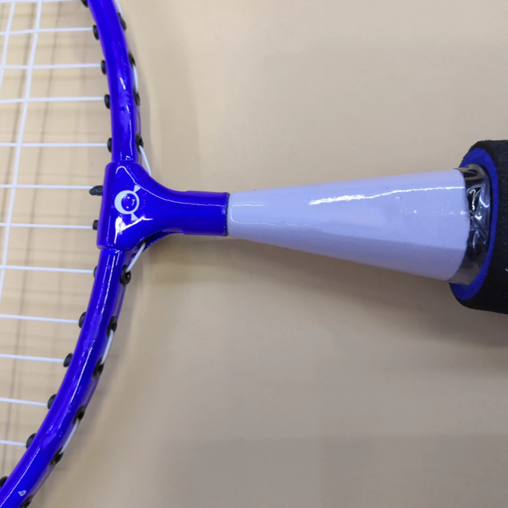 1Pair Childrens Lightweight Badminton Racket Reinforced Nylon Netting Wide Sweet Spot Travel Friendly School Sport Set Blue