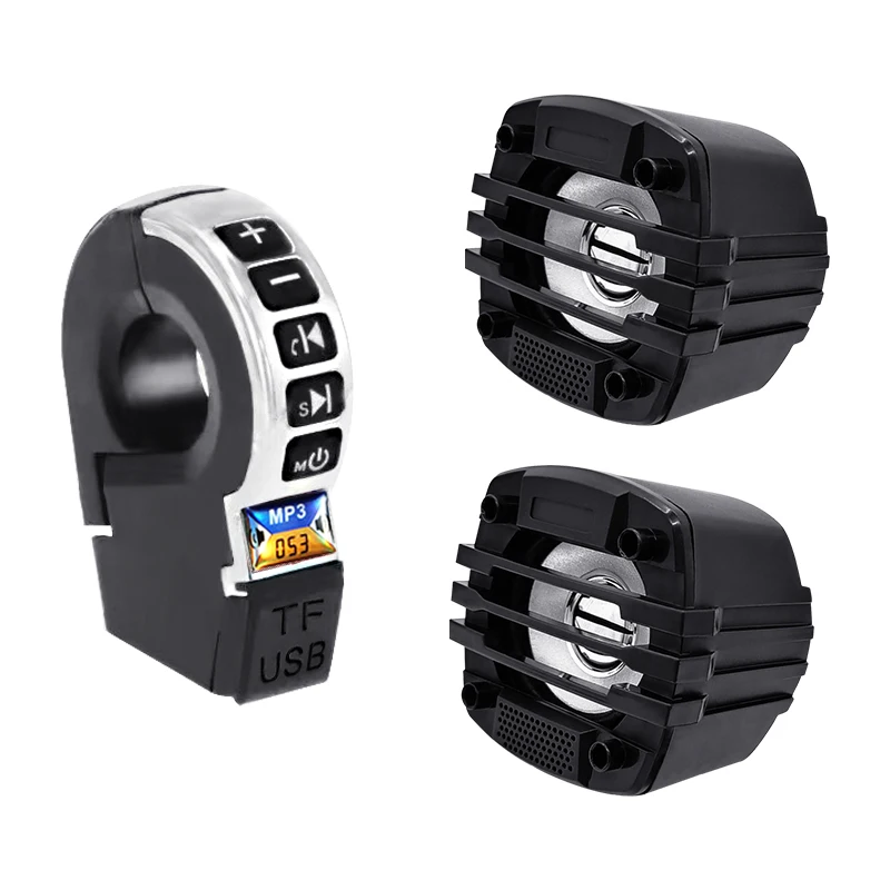 E-bike Motorcycle Handlebar USB Charging Audio BT Audio With Switch With Bluetooth Speaker