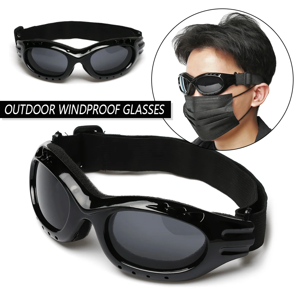 

Men Cycling Ski Goggles Windproof Lens Frame UV400 Moto Cycling Outdoor Sports Snowboard Anti-Fog Motocross Women Sunglasses