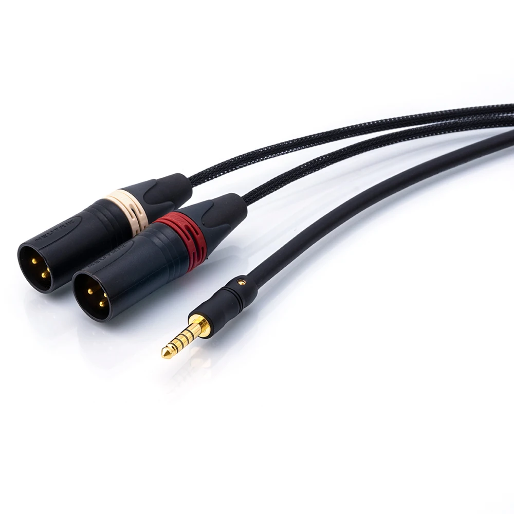 ■ Japan Mogami 2534 HIFI Balance 4,4 mm do 2 XLR męskich 3-pinowych kabli audio | Złota wtyczka Neutrik | Dla Mp3 pha2a wm1a 1z zx300a