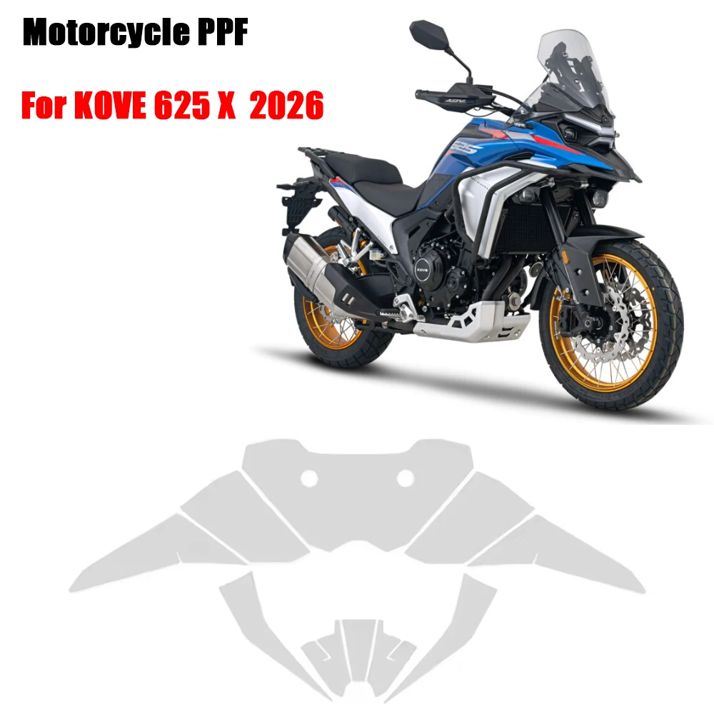 For KOVE 625 X 625X PPF 2026 Motorcycle TPU Paint Protection 625 x 625x Fairing Protection Clear Anti-scratch Film Accessories