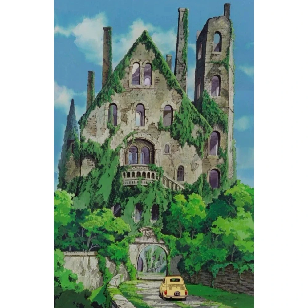

500/1000/1200/2000 PCS Jigsaw Puzzles Ruins Castle Scenery Family Activity Games for Gameroom Bedroom Gift Home Decor Gift