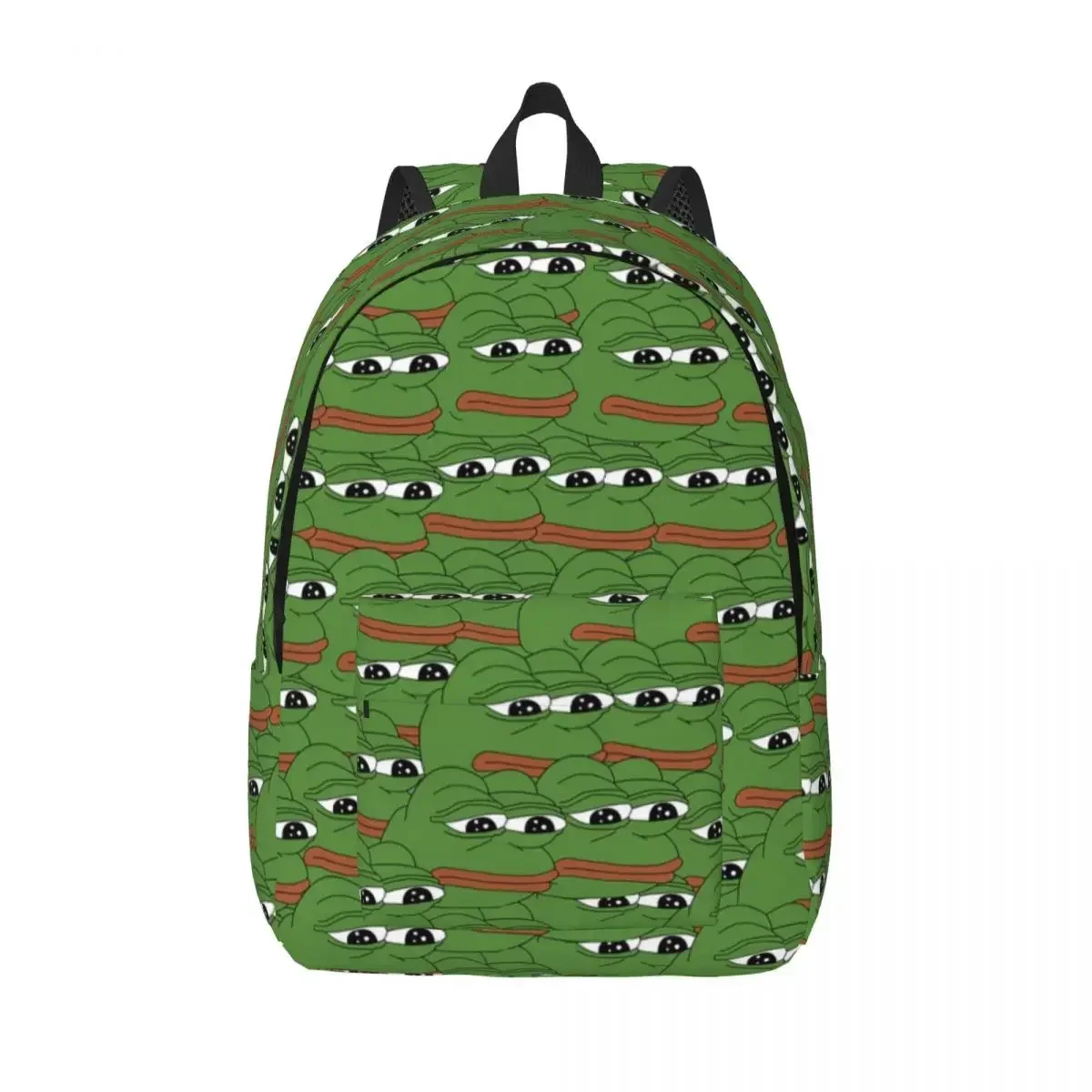 

Frog for Teens Student School Bookbag Cute Animal Daypack Middle High College with Pocket