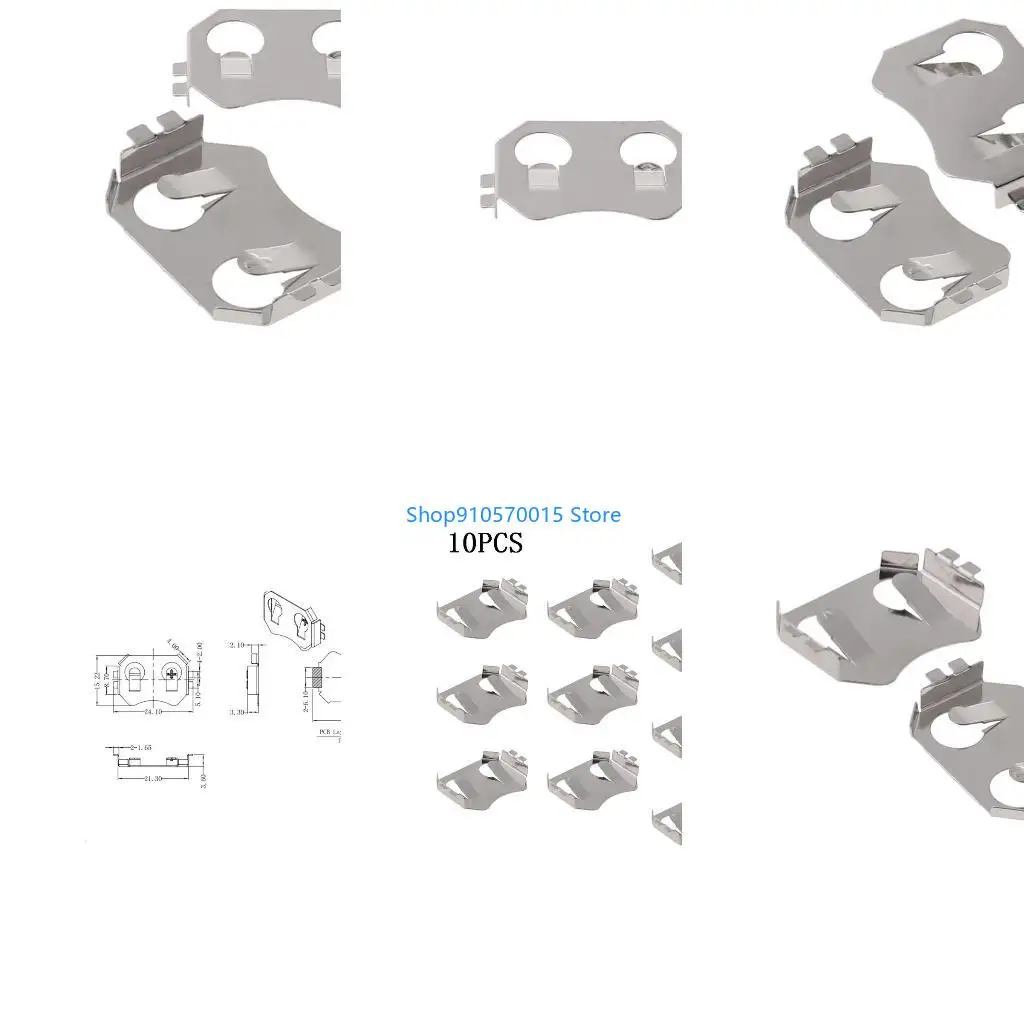 B95C Vertical Button Cell Battery Sockets Holder for Case Plastic for Shell