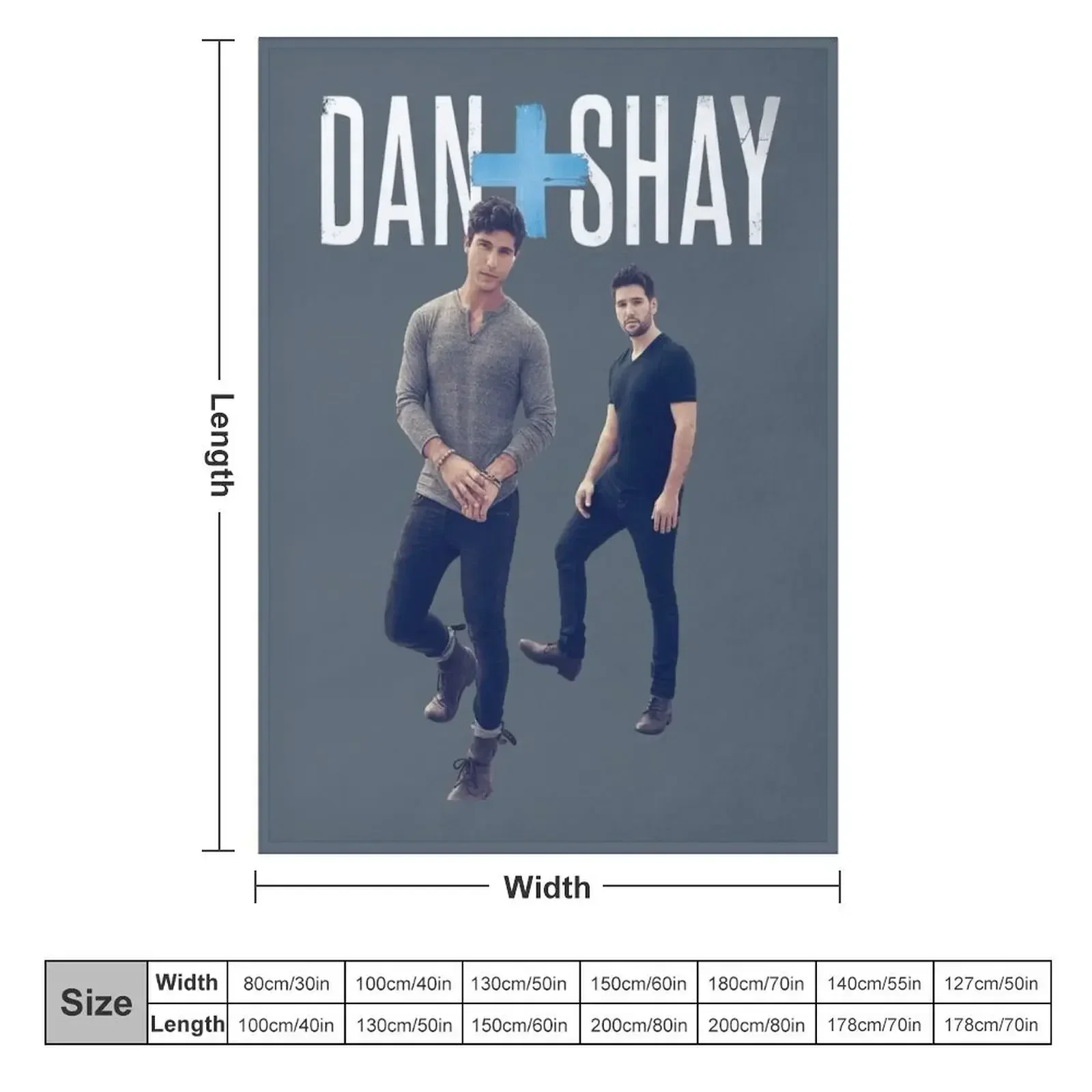 Dan+Shay Youth Teenager Throw Blanket Flannel heavy to sleep Moving Blankets