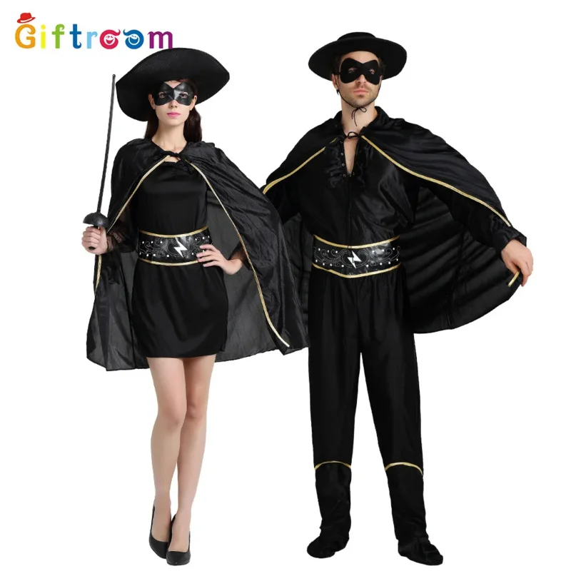 Gran oferta, 1 Uds., ropa para niños de calidad Superior, disfraz de mascota de Halloween para niños, disfraz de Zorooo, mono para niños, faja con parche, capa, pantalón MS56