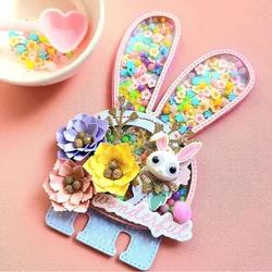 KSCRAFT Bunny Shaker Memorydex Metal Cutting Dies Stencils for DIY Scrapbooking Decorative Embossing DIY Paper Cards