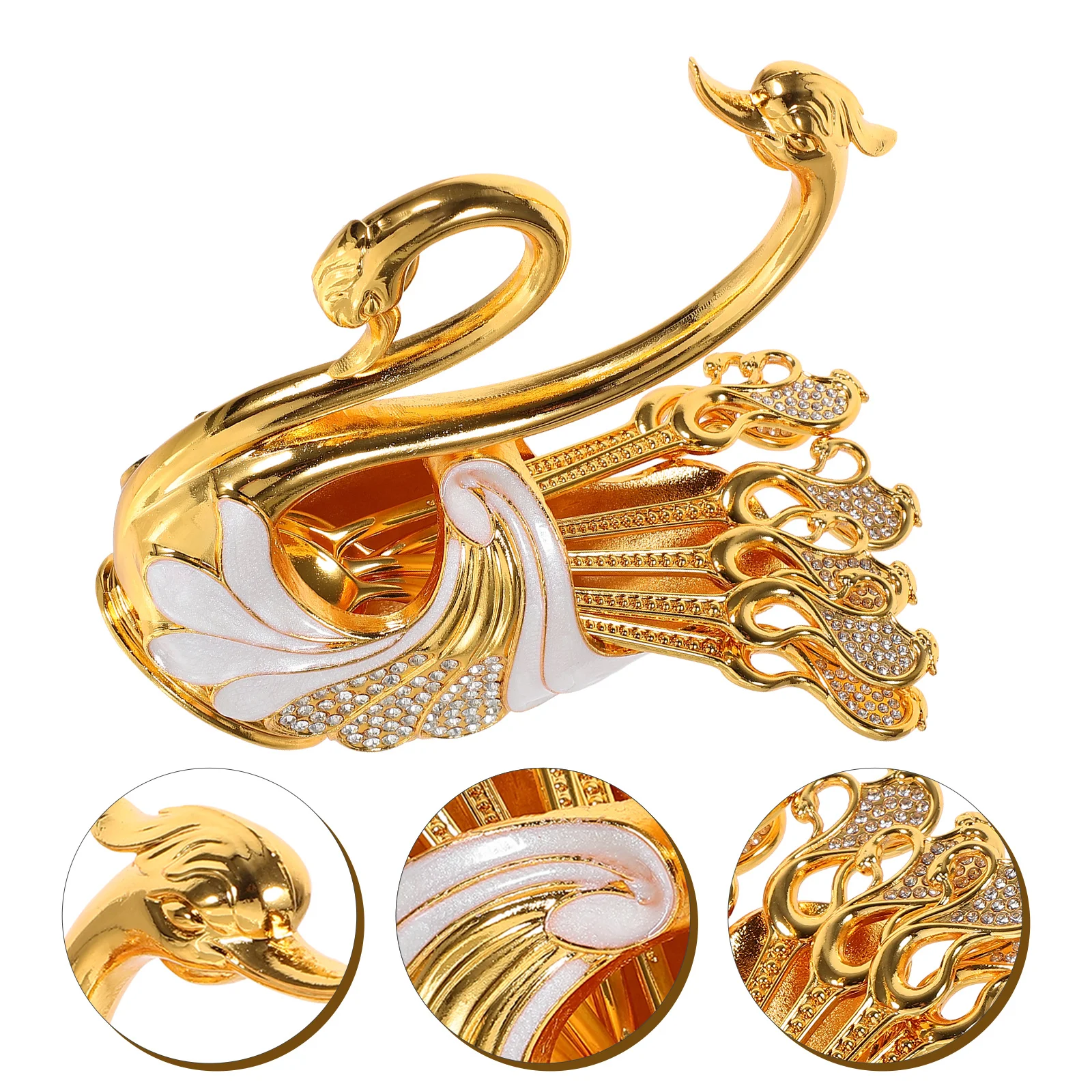 

1 set 1 Set Metal Swan Coffee Spoon Organizer Dessert Tea Soup Spoons For Kitchen Restaurant Party Elegant Serving Utensil Kit