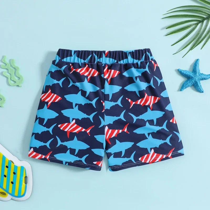 

2024 New Boys Children Swim Trunks Summer Outdoor Beach Shorts Breathable Quick-drying Print Swimming Trunks Elasticity Swimsuit