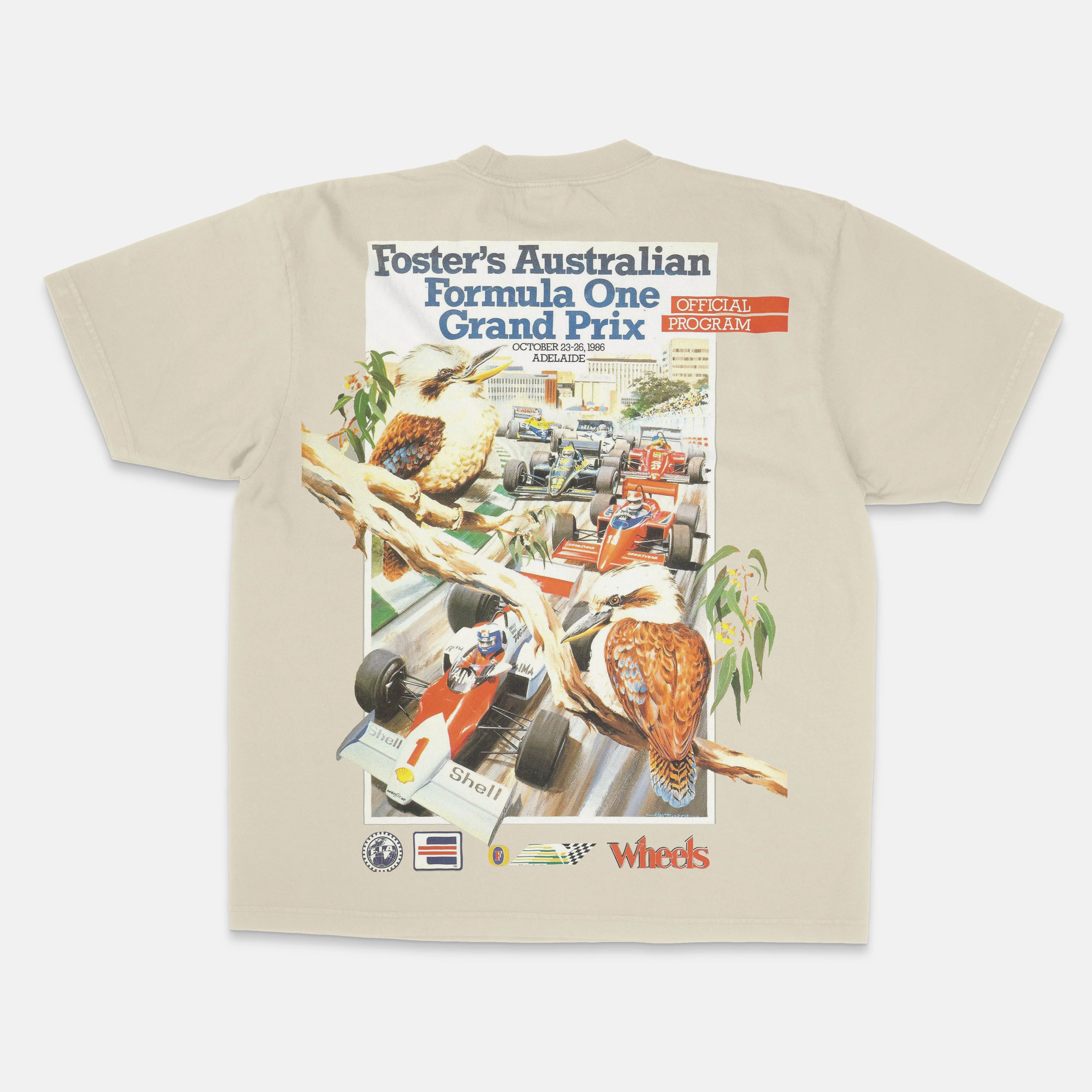 1986 Foster's Australian Grand Prix Retro Racing T-Shirt Cotton Graphic Tee Men Women Summer Streetwear