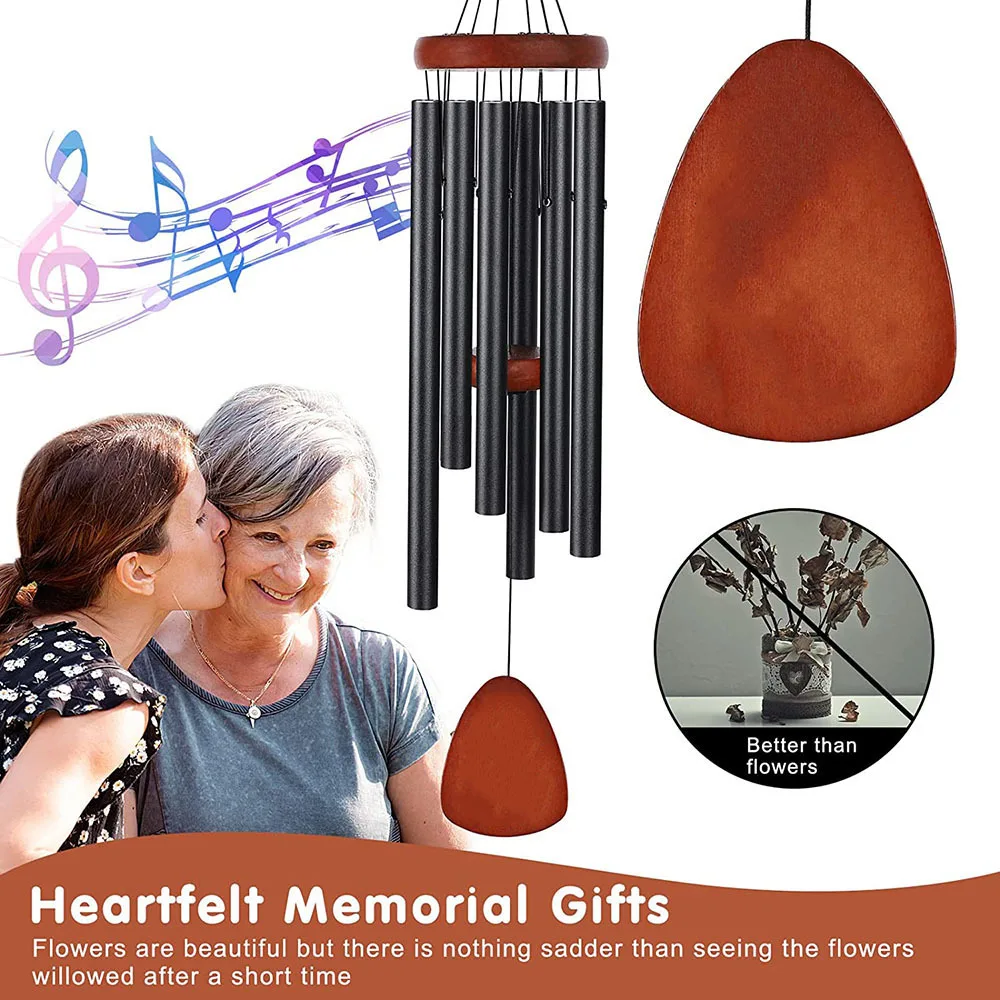

New Metal Windchime Aluminum Windbell Wind Chimes Chimes Home Decoration Craft Outdoor Garden Patio Notes Zen Meditation