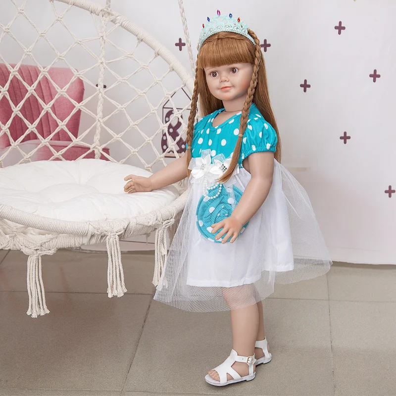 30 Inch Rebirth Doll Imitation Baby Full Silicone Baby Doll Accessories for Boys and Girls