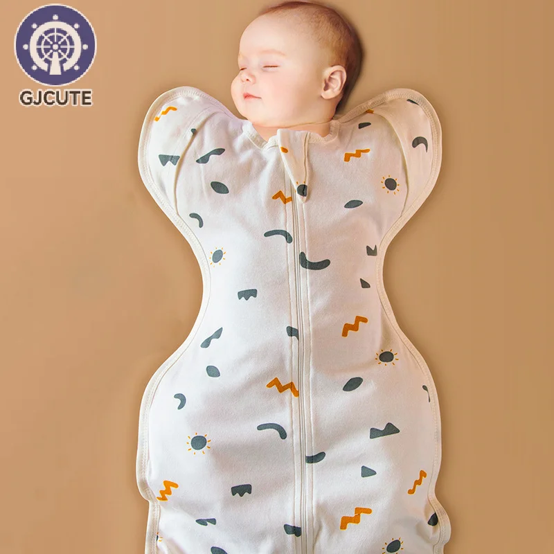 Bebê recém-nascido rendição swaddling swaddling no verão primavera e outono sacos de dormir anti-surto para recém-nascidos