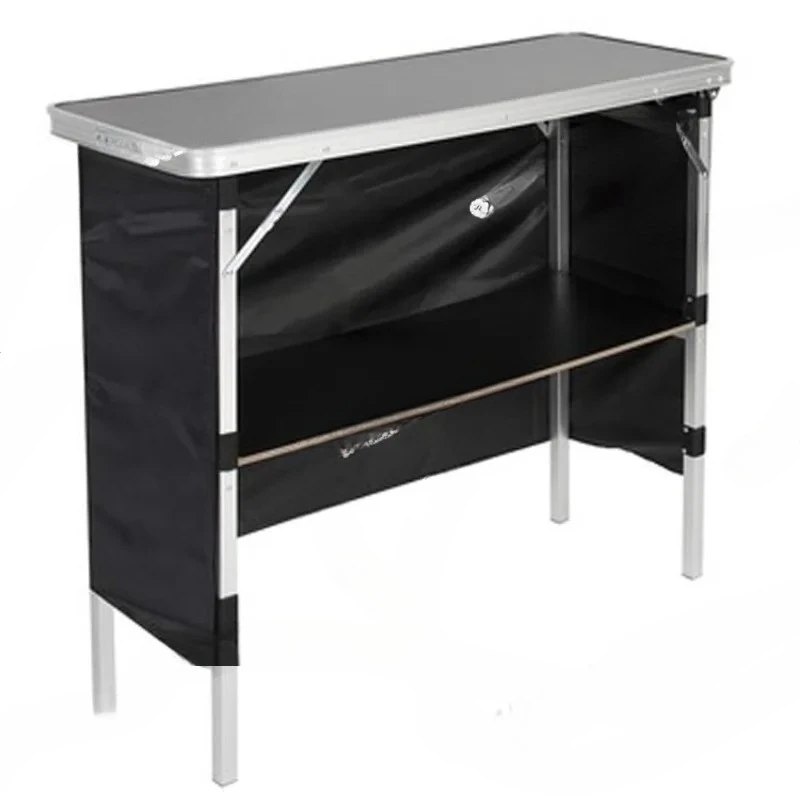 

Suitcase Storage Function LED Cloth Folding Bar Table