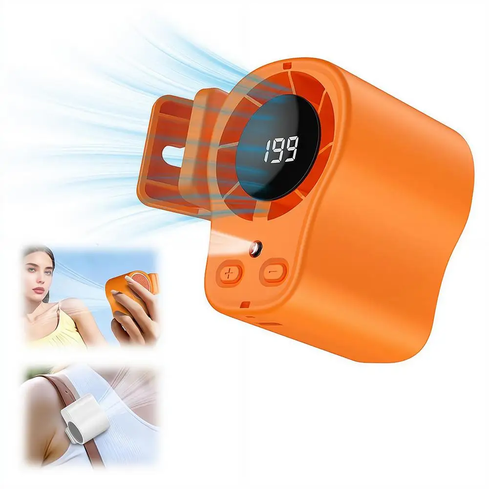USB Rechargeable Clip Fan for Car Waist Portable Mini Fan with Clamp for Stroller Umbrella  Neck