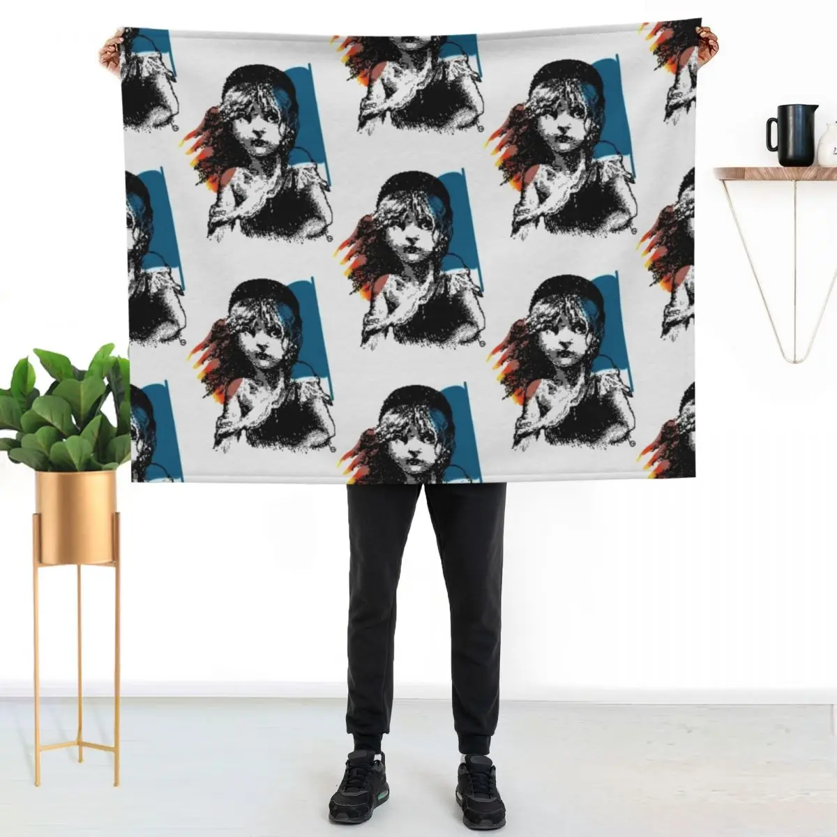 1986 Les Miserables London Broadway Broadway Throw Blanket Comforter cosplay anime Winter beds Hairys funny gift Blankets