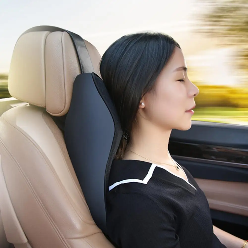 Cervical Spine Support Pillow for Car Universal Memory Foam Car Neck Pillow for Comfortable Pain-free Driving Experience