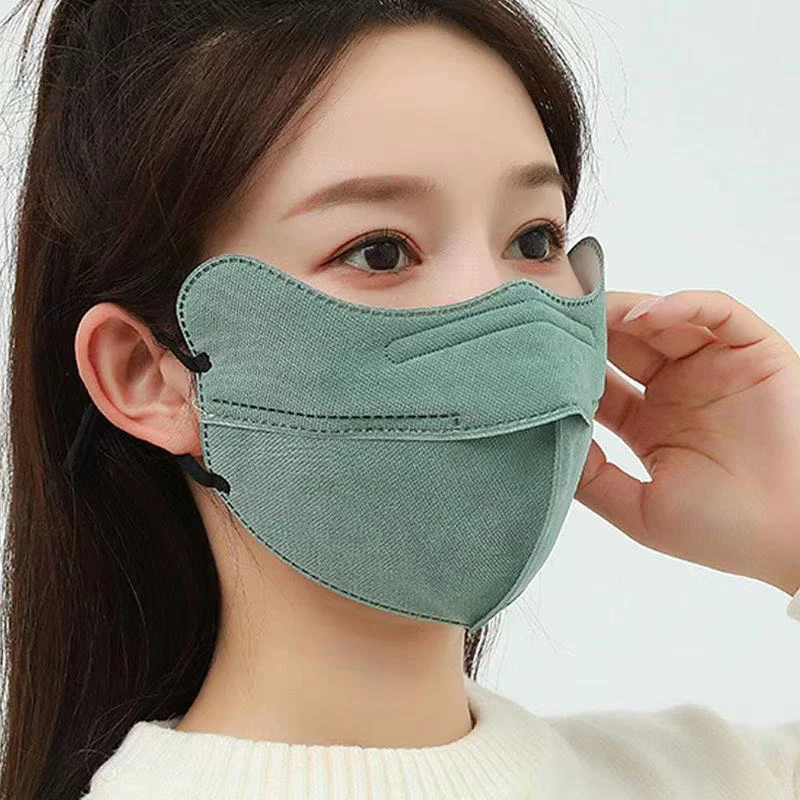 Washable Cotton Mask Mouth Face Mask Fashionable Reusable Anti-UV Anti-Dust Cotton Mask