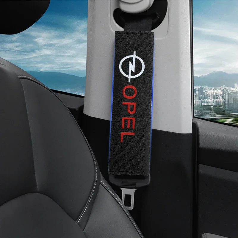 2 шт., автомобильный ремень безопасности, орнамент, защита плеч, подходит для Opel Astra H G J Insignia Mokka Zafira Corsa Vectra C D Antara