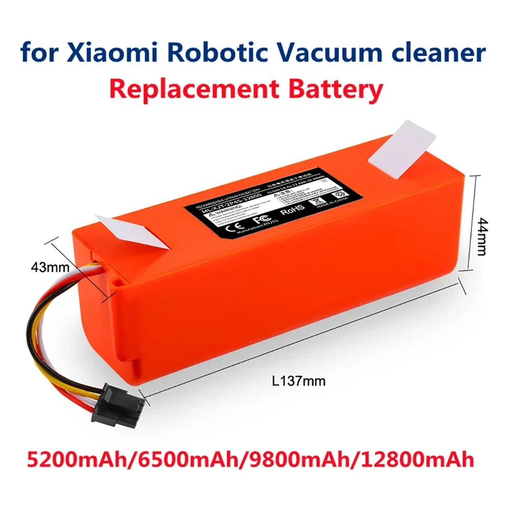 

Original 14.4V Li-ion Battery Robotic Vacuum Cleaner Replacement Battery for Xiaomi Robot Roborock S50 S51 S55 Accessory Spare