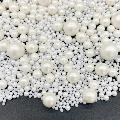 130g/4.58 Oz Pearl Sugar Sprinkles,Mix Size,Ice Cream Cake Toppings and Cookie Decorating,Wedding Party Chirstmas Supply