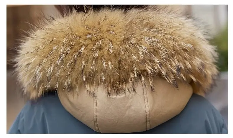 Down Cotton Jacket For Women Short Thickened 2026 Winter New Big Fur Collar Loose Cotton Coat Women's Warm Hooded Jackets Parker