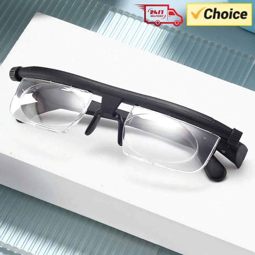 -6D To +3D Adjustable Strength Lens Eyewear Variable Focus Distance Vision Zoom Reading Glasses Auto Adjusting Reading Glasses
