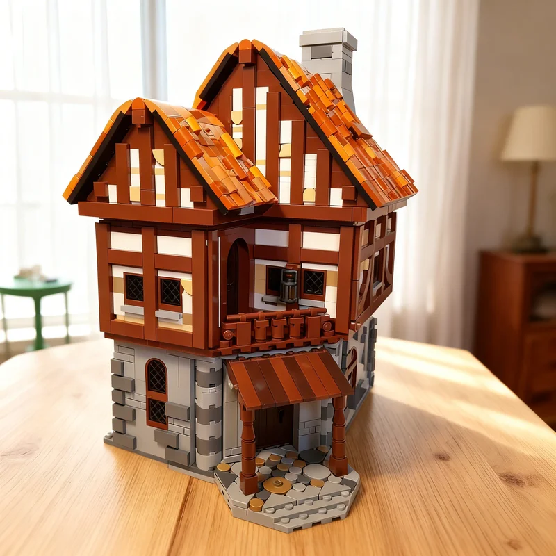 

3008 деталей MOC: Модель Замка Алхимика, конструктор, подарок для самостоятельной сборки, креативный коллекционный декор, премиум-класс для взрослых и детей