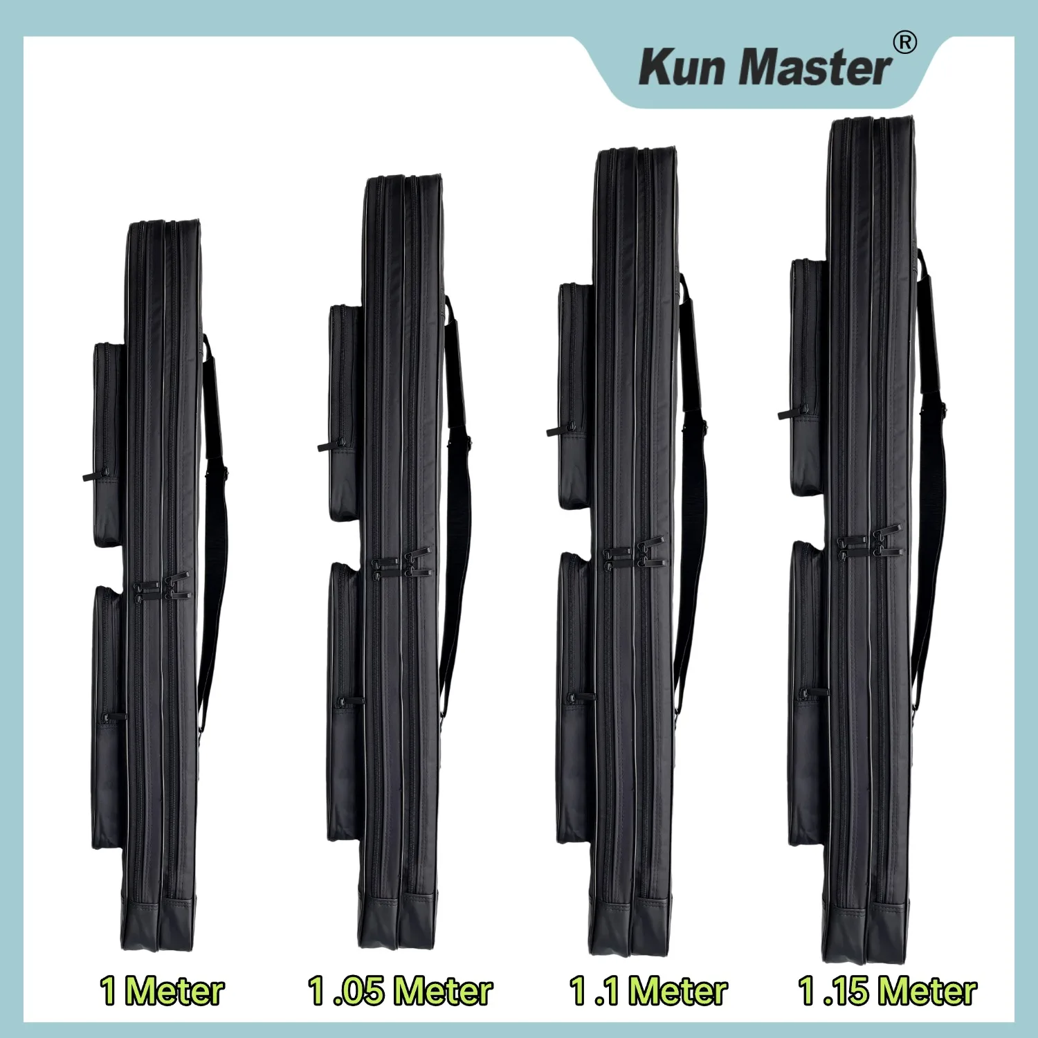 Tai Chi Sword Bag Martial Art Case 39in 1 Meter Equipment Bag Hold 2 Sword Sturdy Nylon Waterproof Weapons Case Durable Zipper