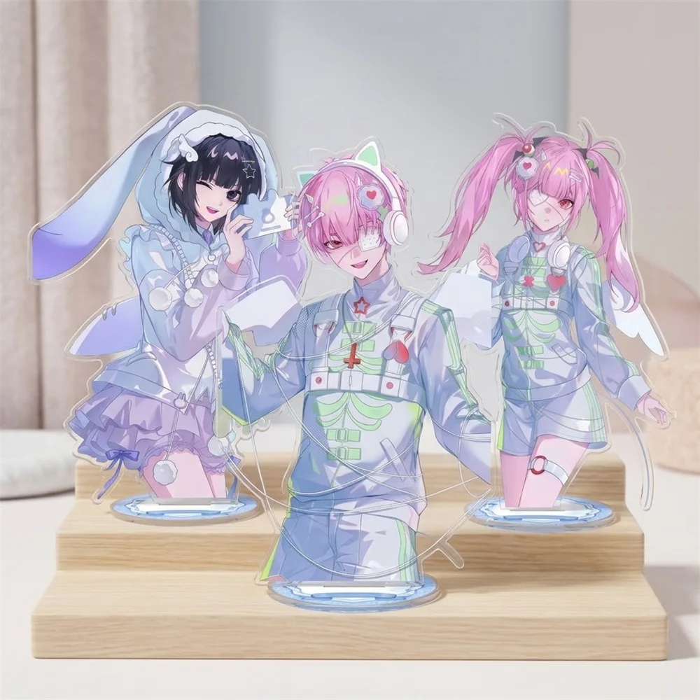 15CM Anime LINK CLICK Acrylic Keychain Stand Model Cosplay Characters Ornament  Accessories Good Collection Gifts