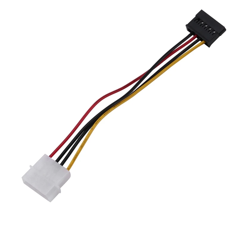 3X SATA Power Female To Molex Male Adapter Converter Cable, 6-Inch