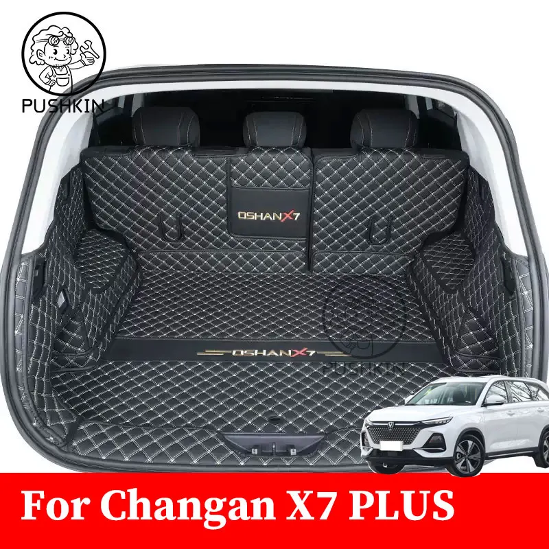 

For Changan Oshan X7 plus 2025 2024 Accessories Car Seat Mat Foot Mat Wear-resistant Waterproof Anti Dirty Hit Rear Trunk Mat