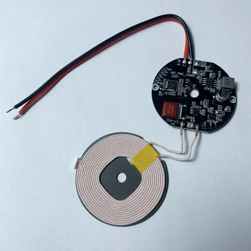 (Aangepast) Oem Qi Pcb Pcba Auto Draadjesmodus Auto 15W 12V 24V 36V Qi 1 Spoelen Draadsmitter Module