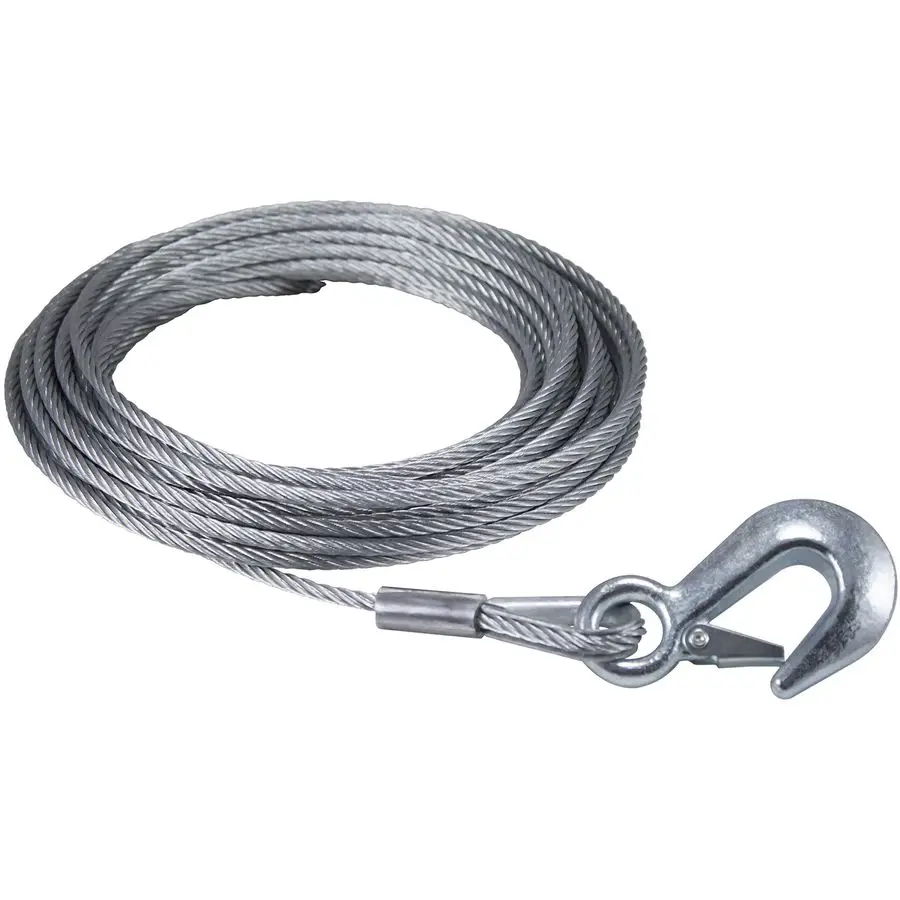 

Канат для лебедки Company Goldenrod 6212 7, 32x50 мм, с крюком, 7x19, оцинкованный авиационный трос для безопасной работы с грузами, гибкий, высокопрочный