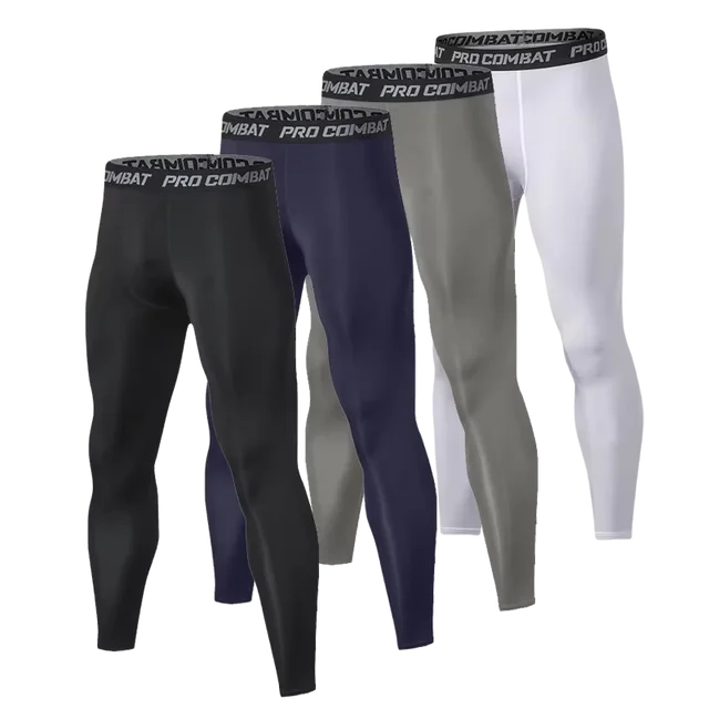 Pantalons de compression pour hommes, collants, leggings pour la course à pied, l'entraînement, le sport, le fitness, séchage rapide, pantalons d'entraînement 1