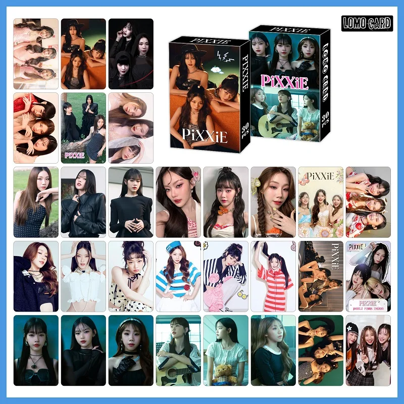 30 pezzi/set Thai Girl Group PiXXiE Lomo Card - Pimma Ingkho Mabelz 3 pollici Carte fotografiche Collezione di fan Regalo