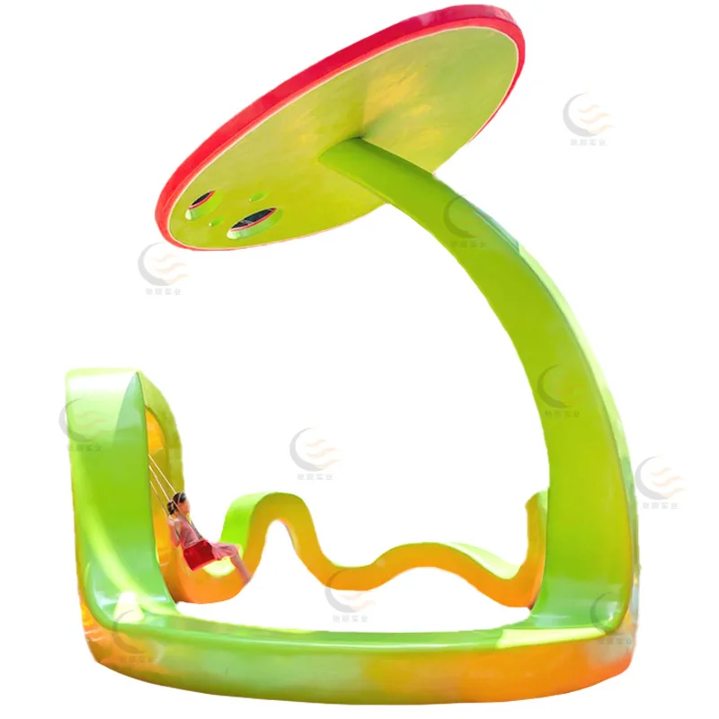 

FRP Outdoor Landscape Engineering Lotus Leaf Special-shaped Seat Design Sense Interactive Installation Multifunctional