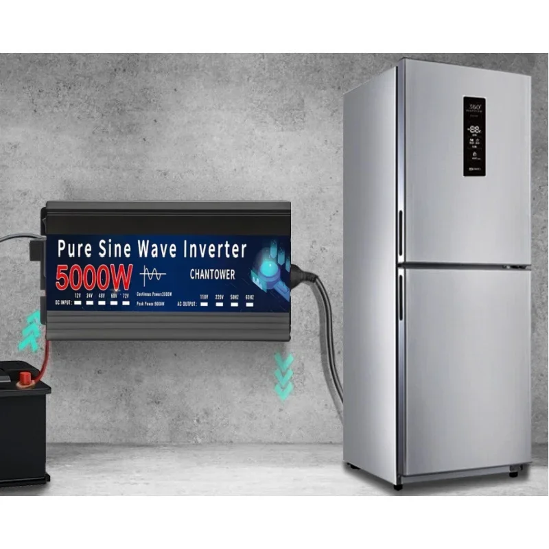 Pure Sine Wave Inverter 12V 220V 1000W-5000W DC 12v To AC 220v Power Supply Converter Car Solar Inverter