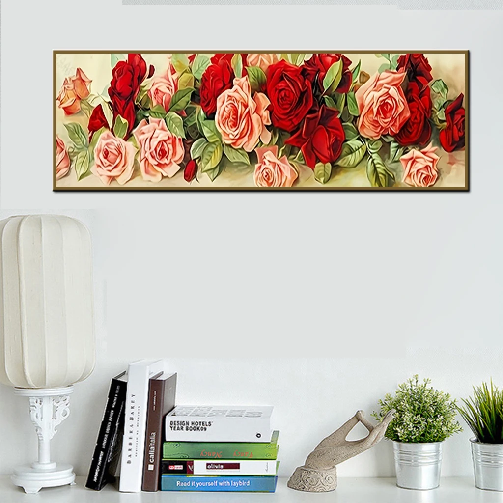 A DIY European style rose crystal diamond pattern diamond painting mosaic art new diamond embroidery set frameless