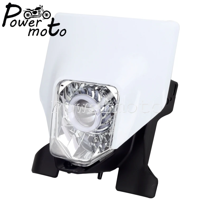 Motocross okrągłe LED reflektor montaż wiązki DRL Enduro lampa z tworzywa sztucznego dla FC TC TE FE FX TX 125 250-450 501 FE250 FC250 TE300 2022