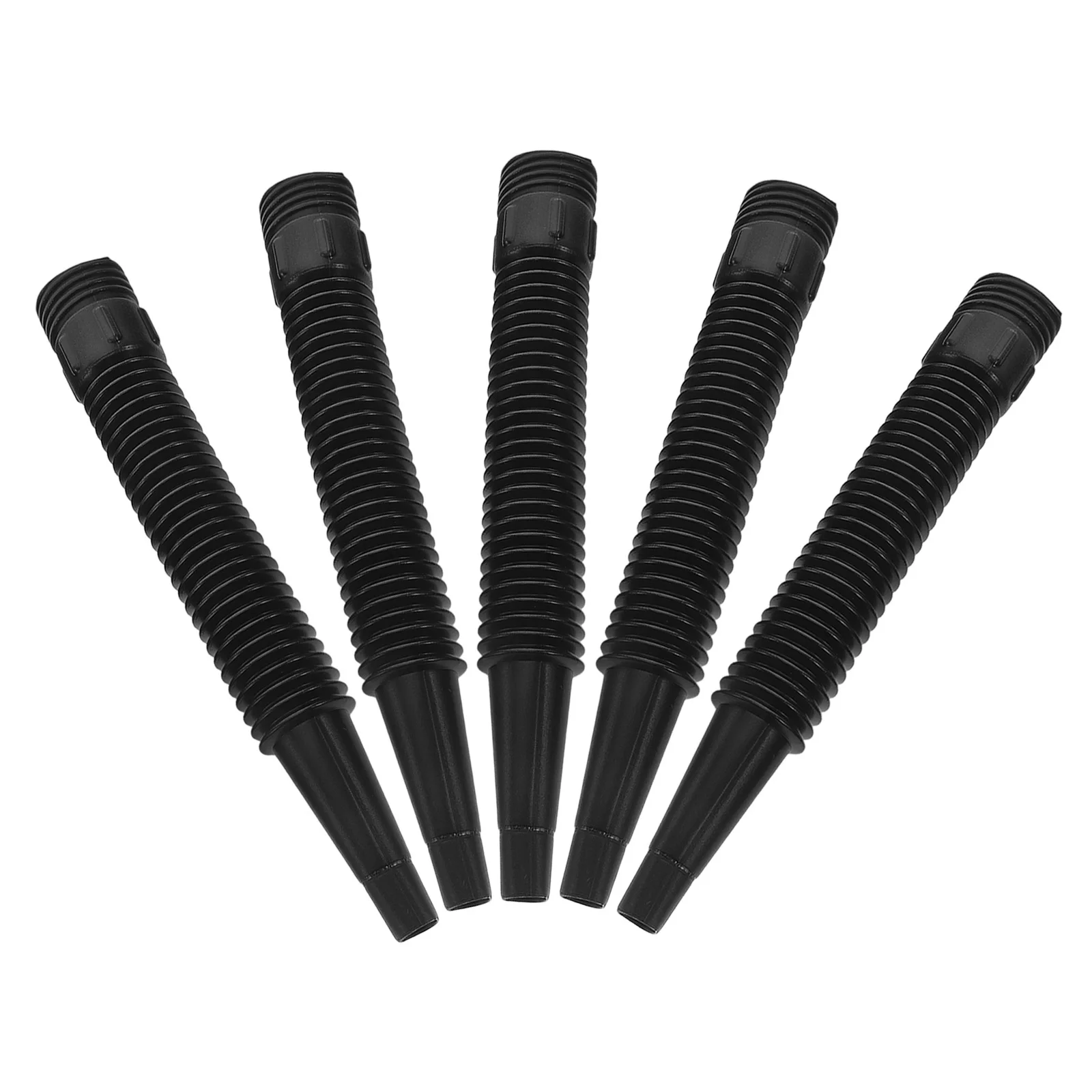 

5pcs Flexible Funnel Hose Plastic Extendable Tube For Oil Change Engine Transmission Fluid Automotive Repair Tool