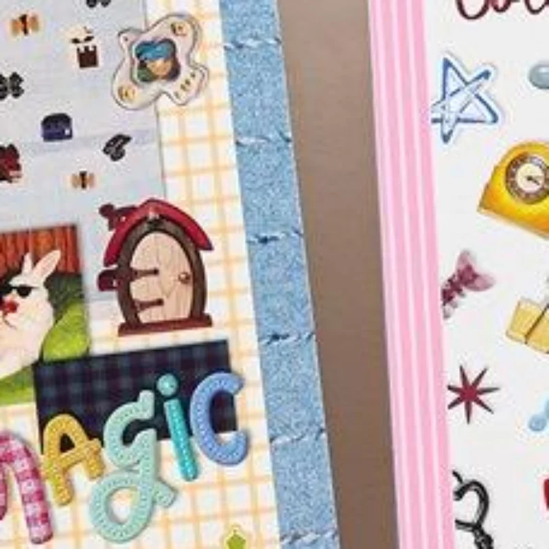 

Retro Colorful Sticker Book Set Cute Vintage Themed Decorative Stickers For Journaling Scrapbooking And DIY Decorative Sticker