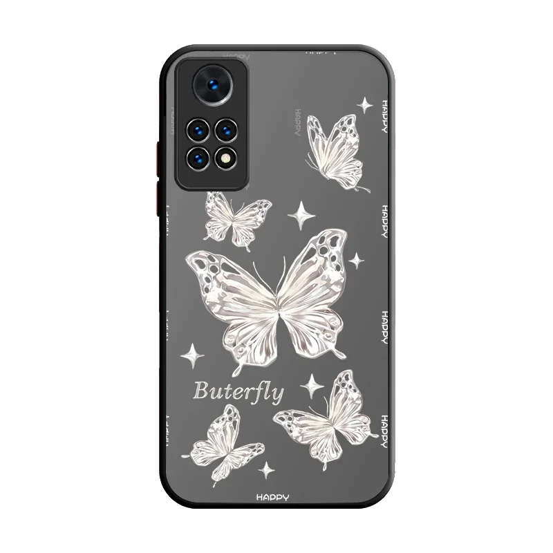 Ładne etui w kwiaty motyla dla Xiaomi Redmi Note 13 12 11 Pro Plus 4G 5G 12S 11S 10 10S 9 9S 8 13C 12C 10C Miękkie silikonowe etui