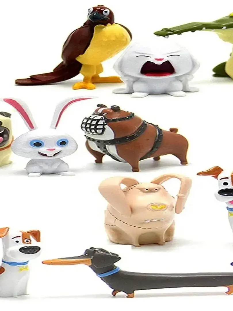 14 sztuk Secret Pets PVC królik śnieżka Gidget Mel pies Max Duke kot zabawki figurki akcji prezent na boże narodzenie zabawka — zdjęcie 2