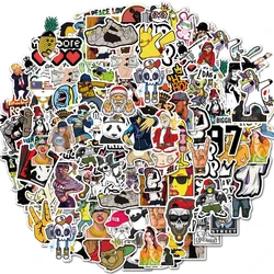 50/100Pcs Pop Hip Hop Style Cartoon Stickers Funny Decals for Guitar Bike Car Helmet Skateboard Graffiti Sticker Kids Toys